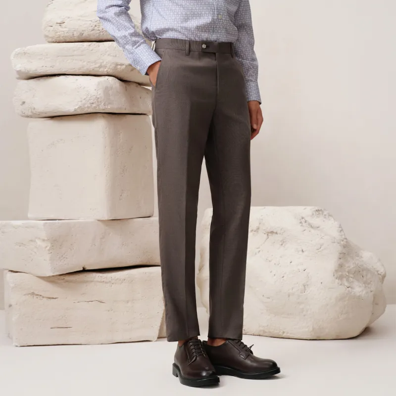 G·Mons Suit Trouser Men's Linen Brown-2