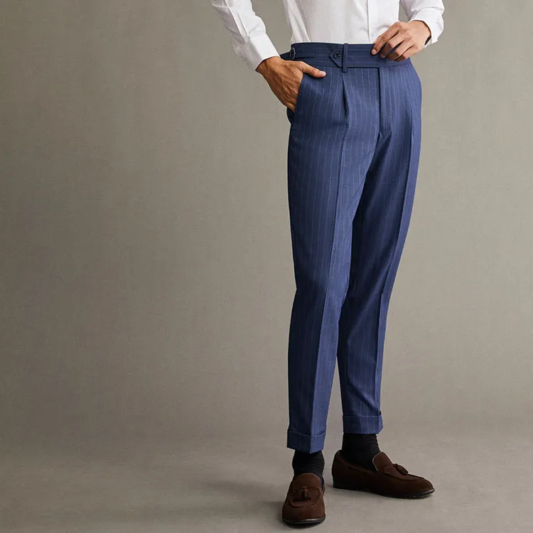 G· Mons Suit Trousers Men Blue-4