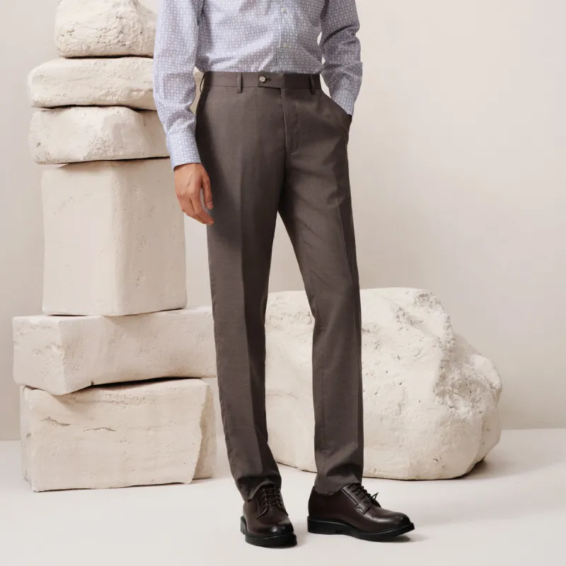 G·Mons Suit Trouser Men's Linen Brown-5