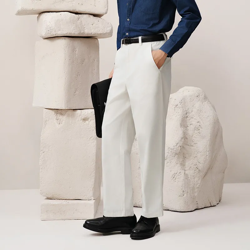 G·Mons Casual Pants Men's Milkshake White-6