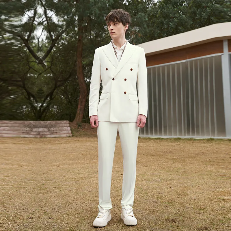 G·Mons Suit Trouser Men's Jade White-3