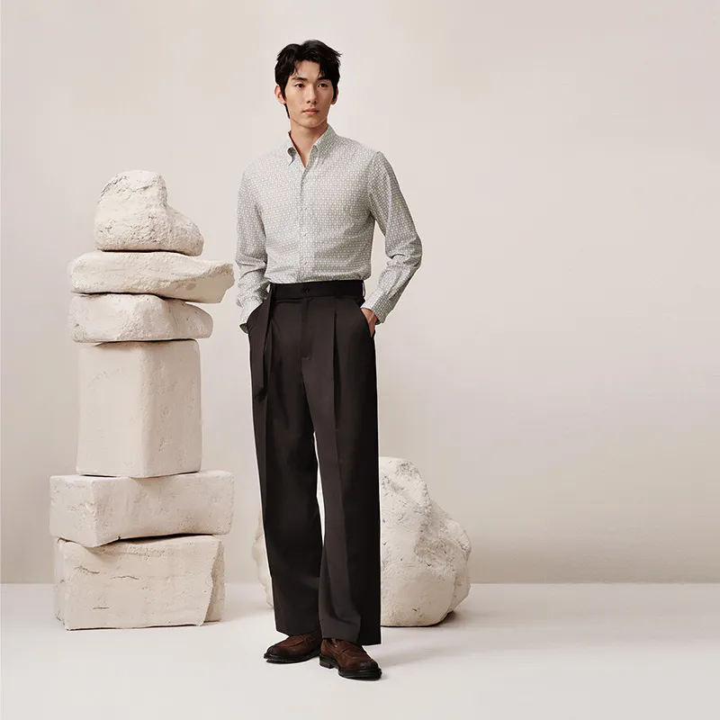 G·Mons Casual Pants Men's Chocolate Gold-3
