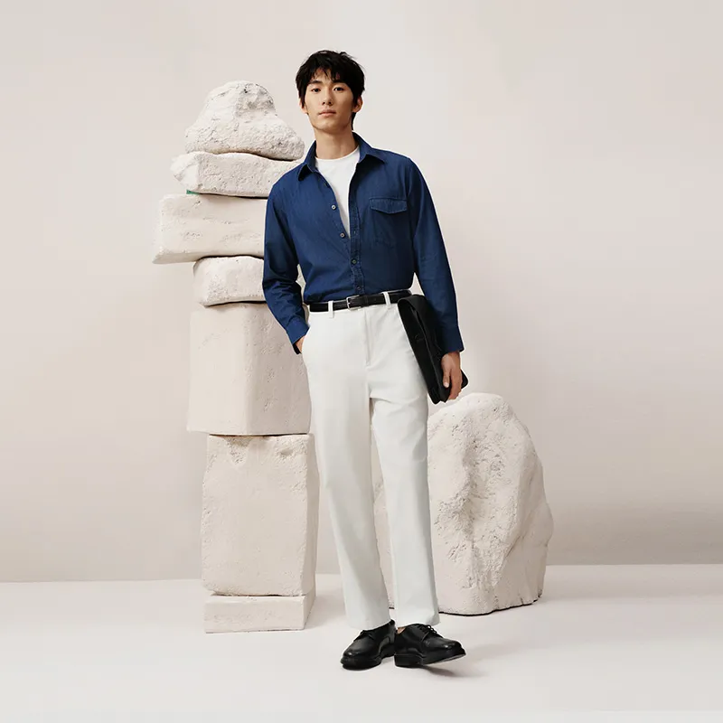 G·Mons Casual Pants Men's Milkshake White-3