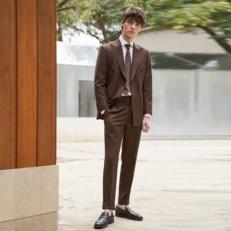 G·Mons Suit Trouser Men's Coffee-5