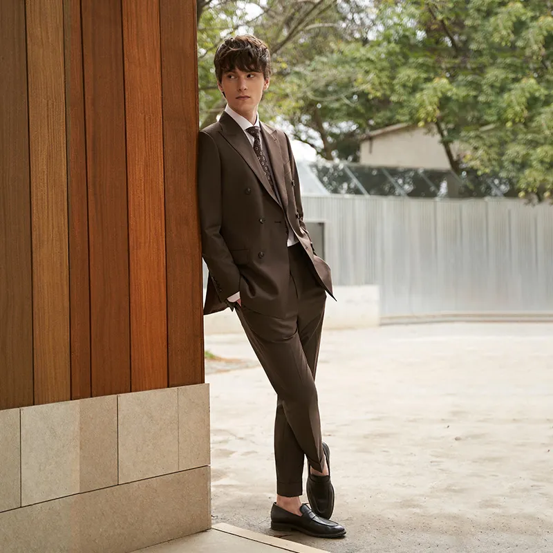 G·Mons Suit Trouser Men's Coffee-4
