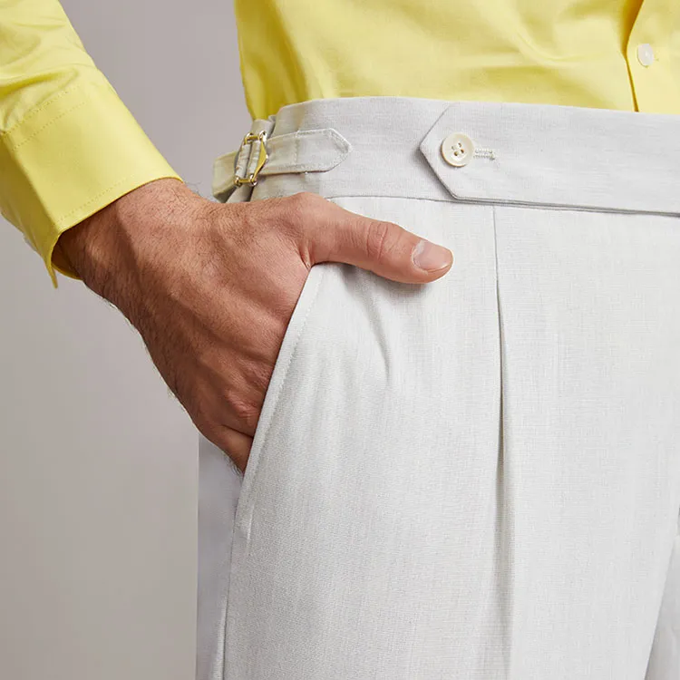 G· Mons Casual Pants Men Ecru-6