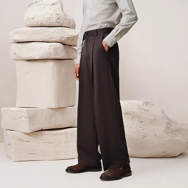 G·Mons Casual Pants Men's Chocolate Gold-4