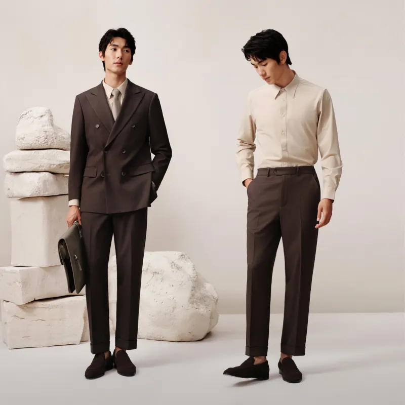 G·Mons Suit Trouser Men's Tobacco Brown-3