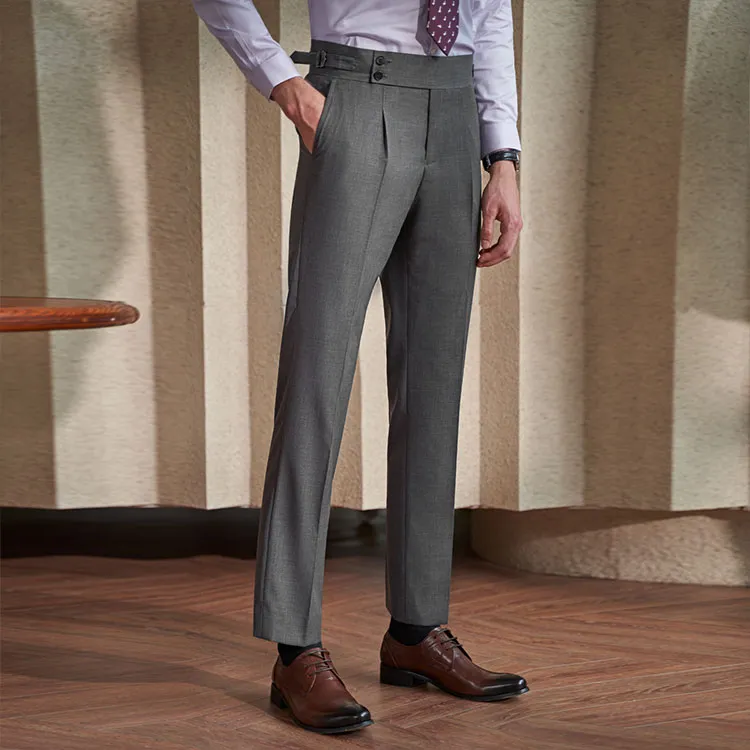 G· Mons Suit Trousers Men Gray-4
