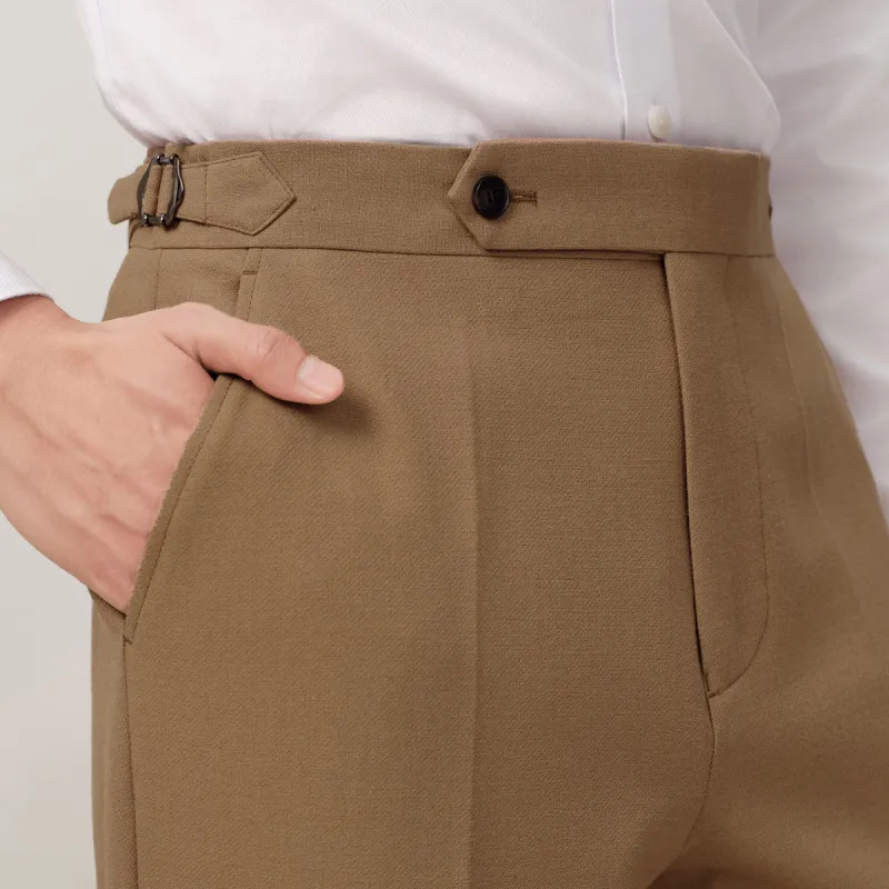 G·Mons Suit Trouser Men's Caramel Brown-5