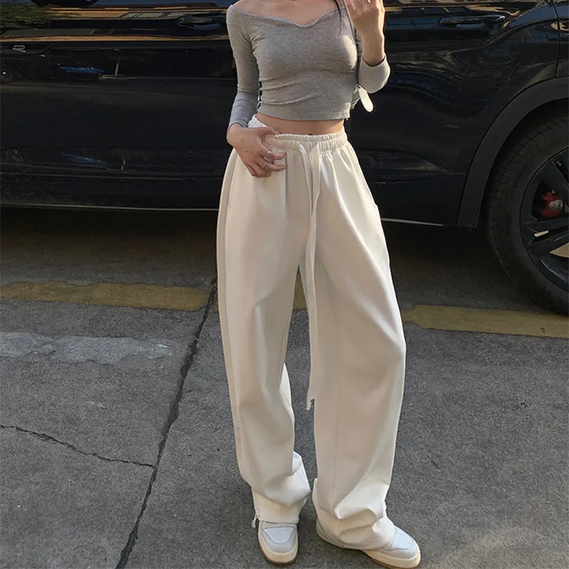 Wen Shan Casual Pants Women's White-4