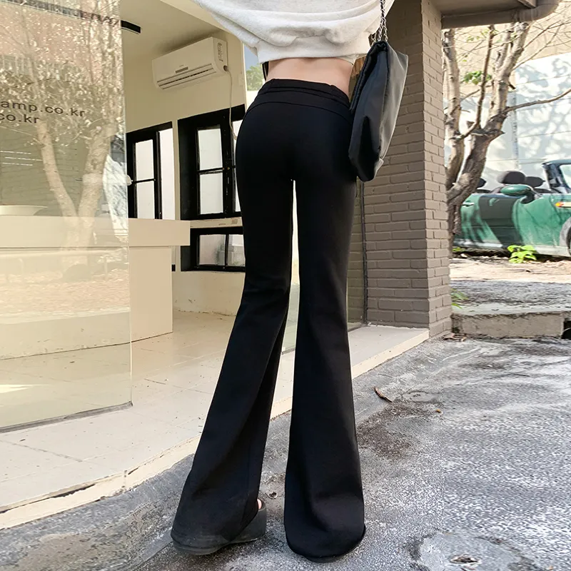 Wen Shan Casual Pants Women's Black-4