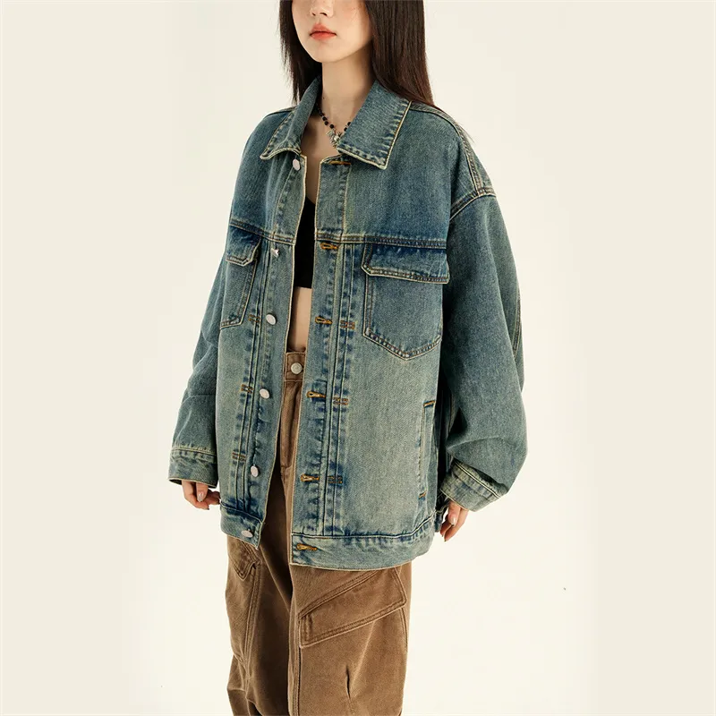 Wen Shan Denim Jacket Women's Light Blue-3