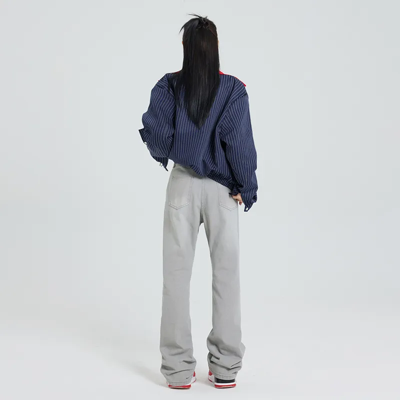 Wen Shan Jeans Unisex Smoke Gray-2