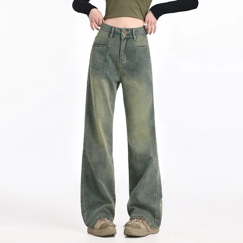 Wen Shan Jeans Women's Vintage Blue-2