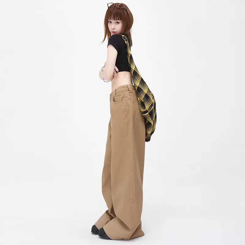Vine Color Jeans Women's Latte Brown-15