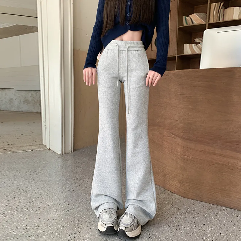 Wen Shan Casual Pants Women's Dark Gray-15