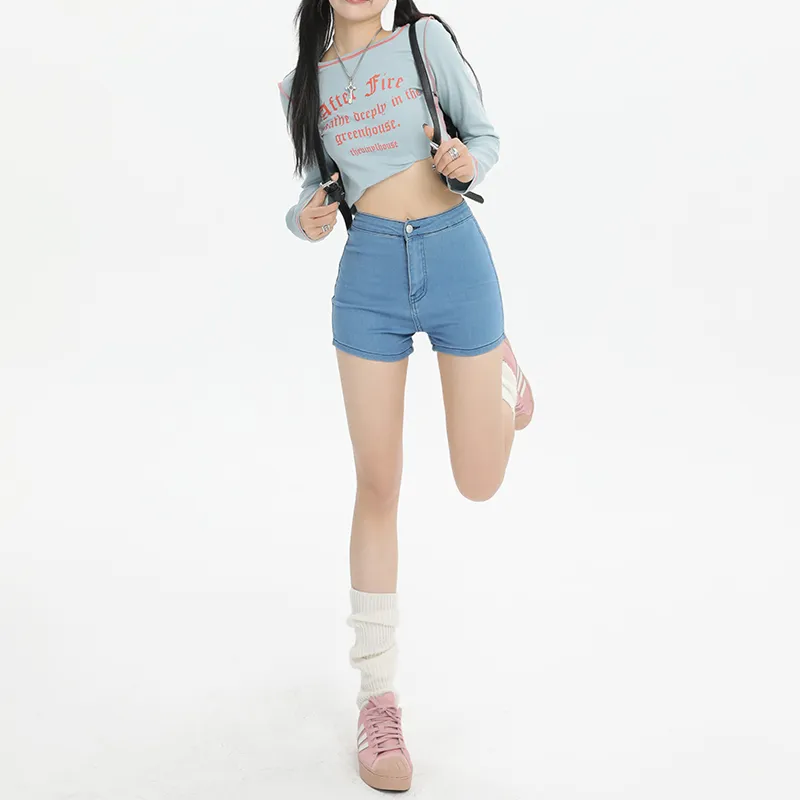 Wen Shan Denim Shorts Women's-24