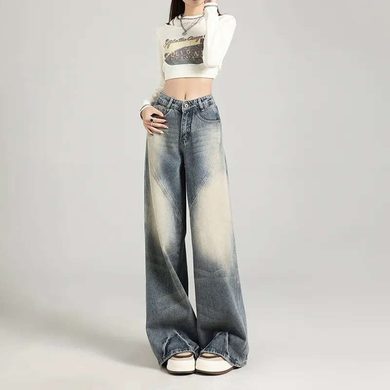 Wen Shan Jeans Women's Vintage Blue-2