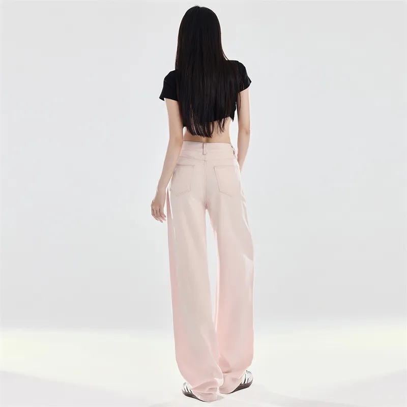 Wen Shan Jeans Women's Millennial Pink-2