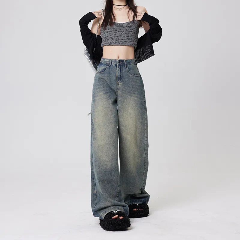Wen Shan Jeans Women's Vintage Blue-11