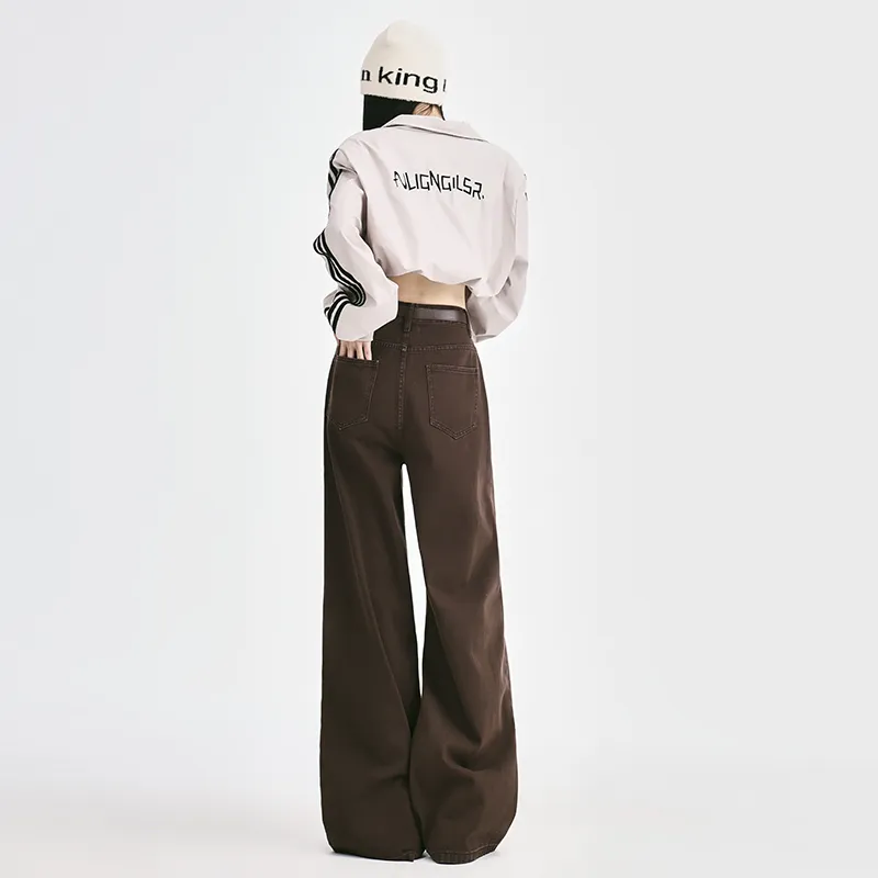 Wen Shan Jeans Women's Mystic Coffee Brown-2