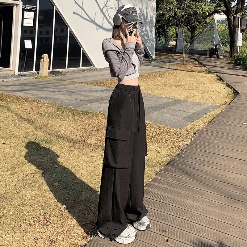 Wen Shan Casual Pants Women's Black-8