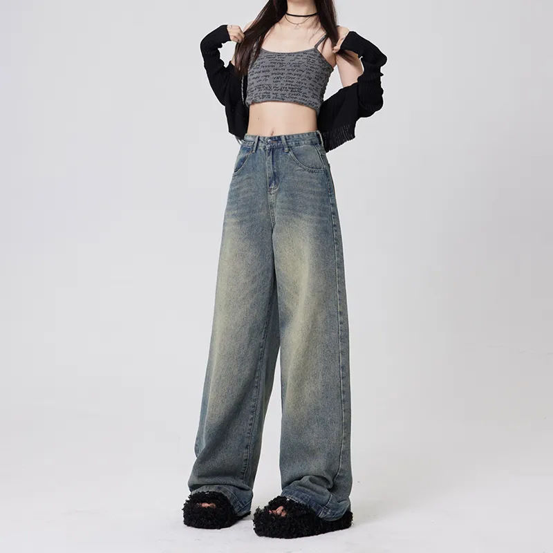 Wen Shan Jeans Women's Vintage Blue-10