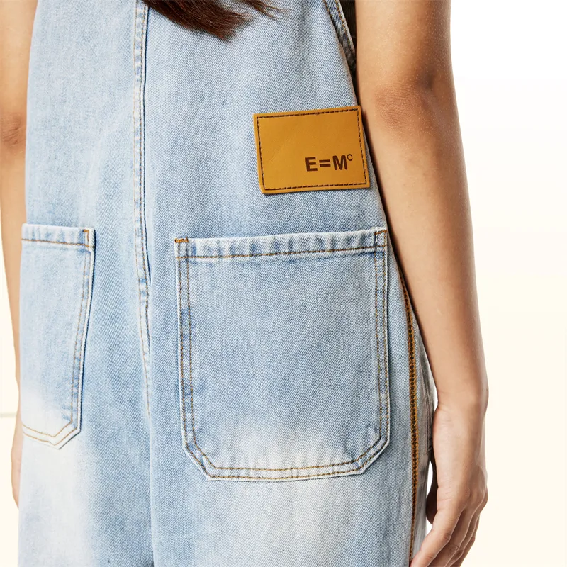 Wen Shan Overalls Women's Cyan Cloud Blue-4