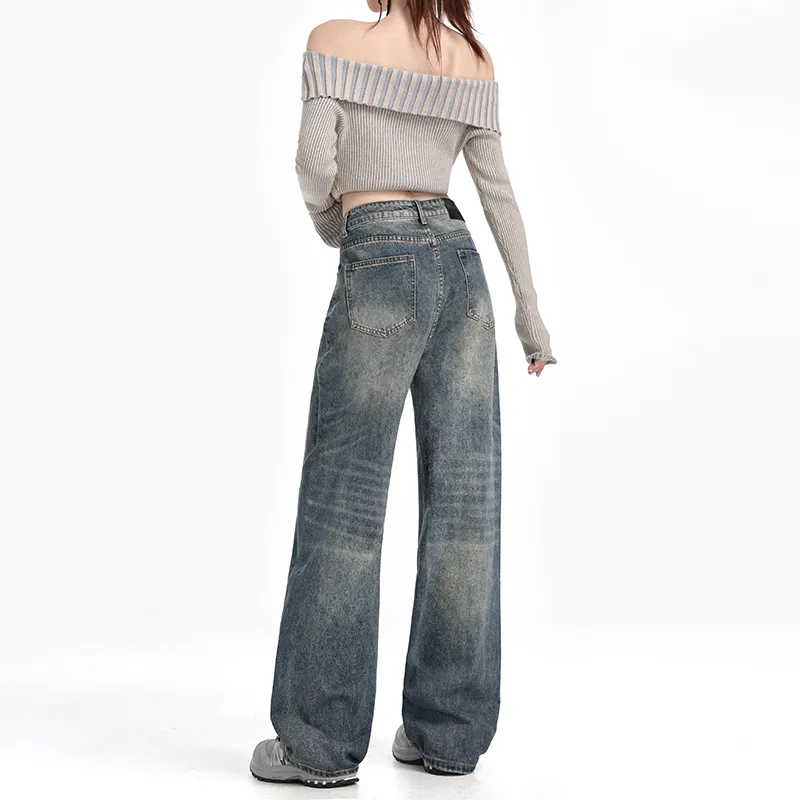 Wen Shan Jeans Women's Vintage Blue-6