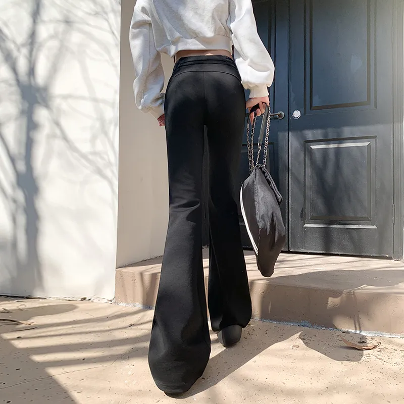 Wen Shan Casual Pants Women's Black-9