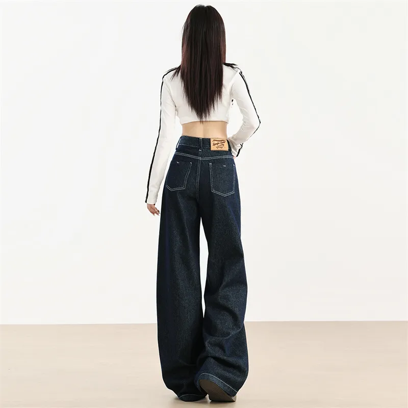 Wen Shan Jeans Women's Dark Blue-5