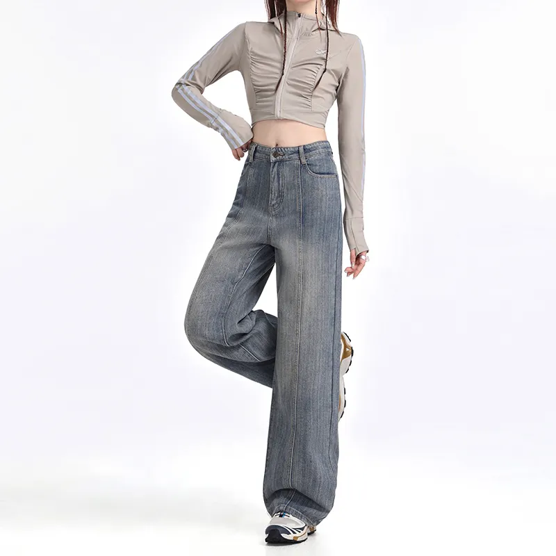 Wen Shan Jeans Women's Vintage Blue-5