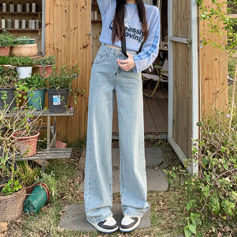 Wen Shan Jeans Women's Light Blue-3