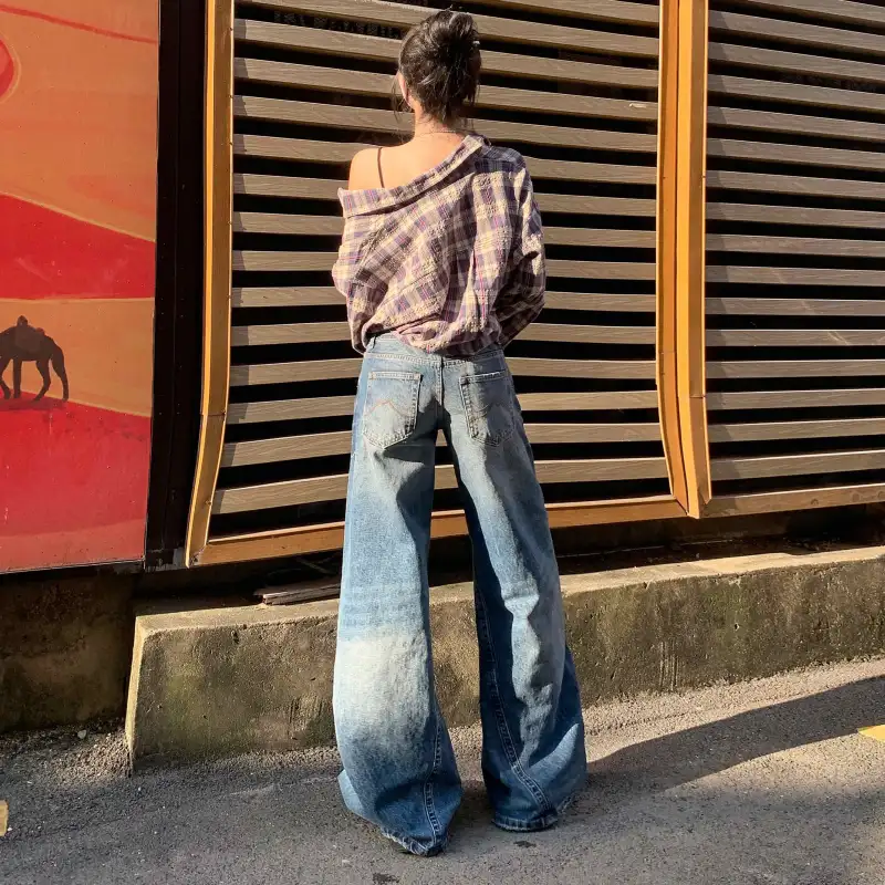 Wen Shan Jeans Women's Vintage Blue-6