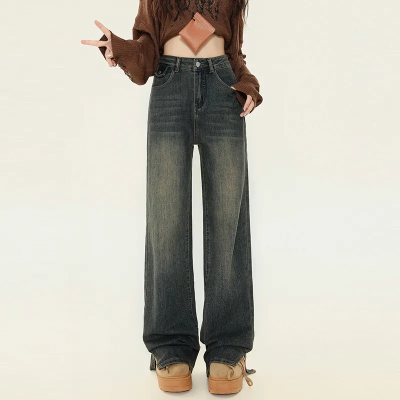 Wen Shan Jeans Women's Concrete Gray-5