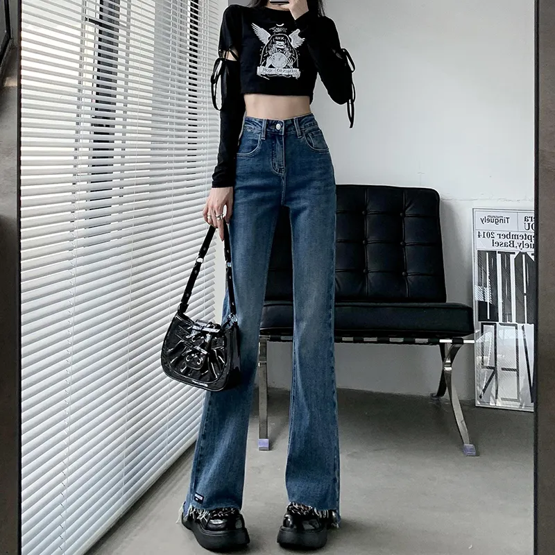 Wen Shan Jeans Women's Vintage Blue-3