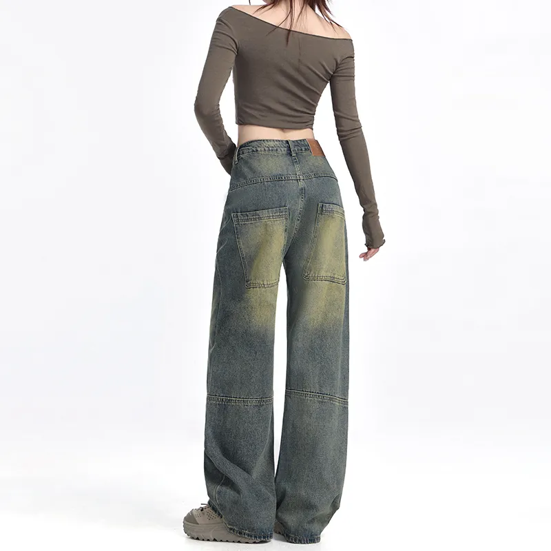 Wen Shan Jeans Women's Vintage Blue-5