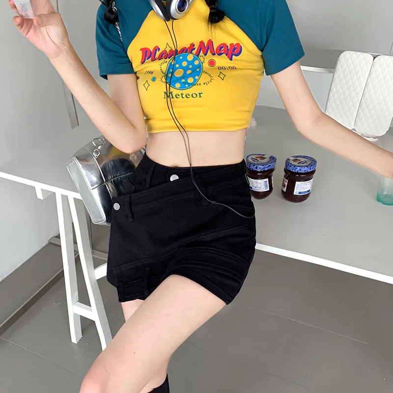 Wen Shan Denim Shorts Women's-6