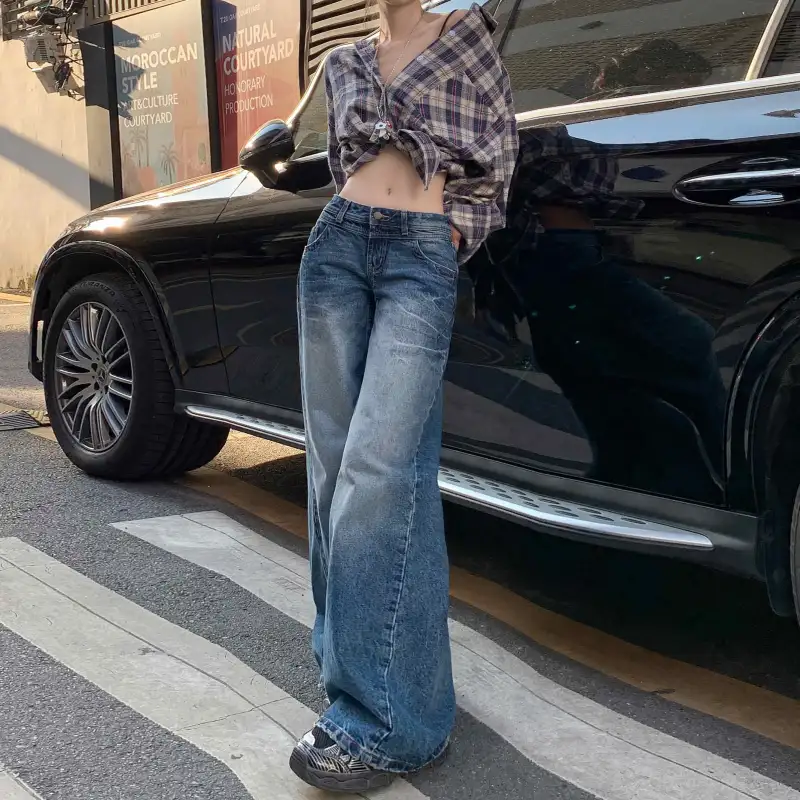 Wen Shan Jeans Women's Vintage Blue-4