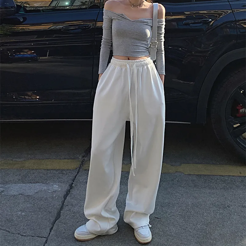 Wen Shan Casual Pants Women's White-2