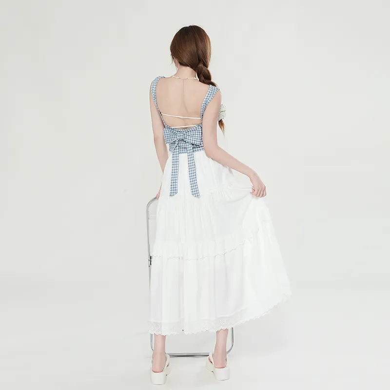 Wen Shan Casual Long Skirt Women's Ecru-2