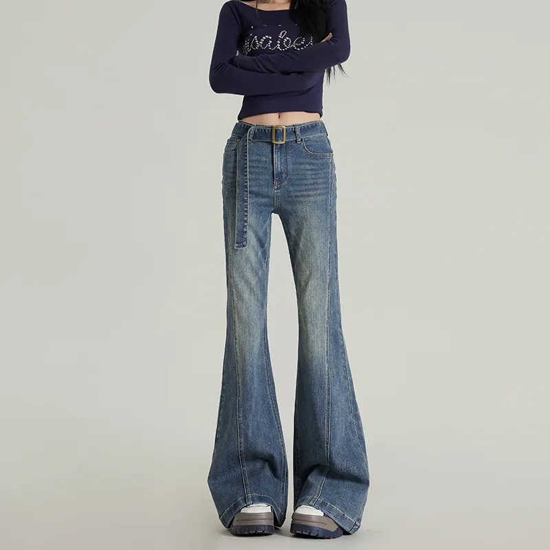 Wen Shan Jeans Women's Vintage Blue-7