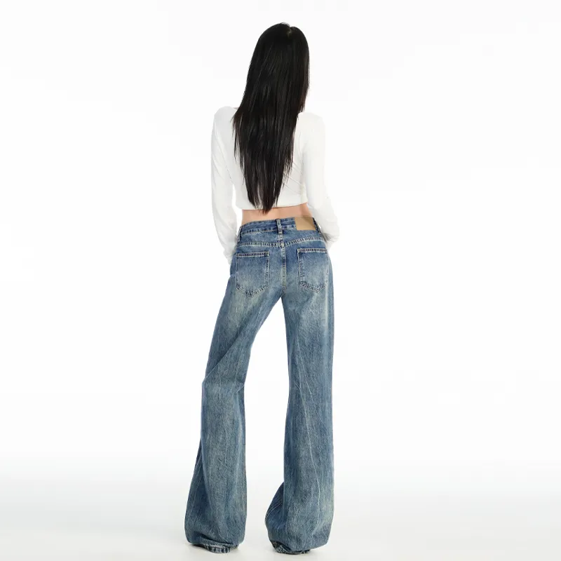 Wen Shan Jeans Women's Vintage Blue-7