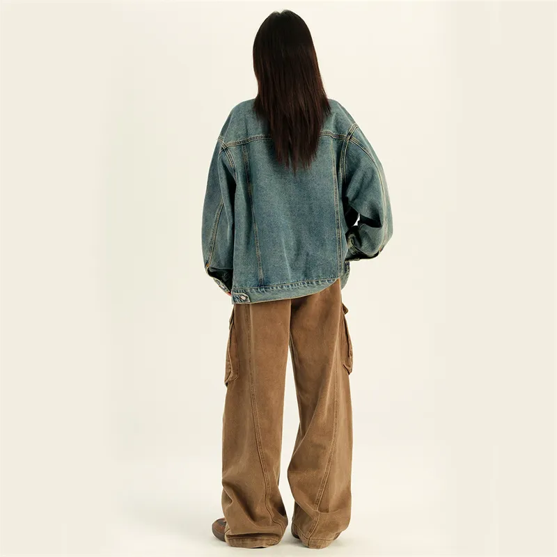 Wen Shan Denim Jacket Women's Light Blue-4