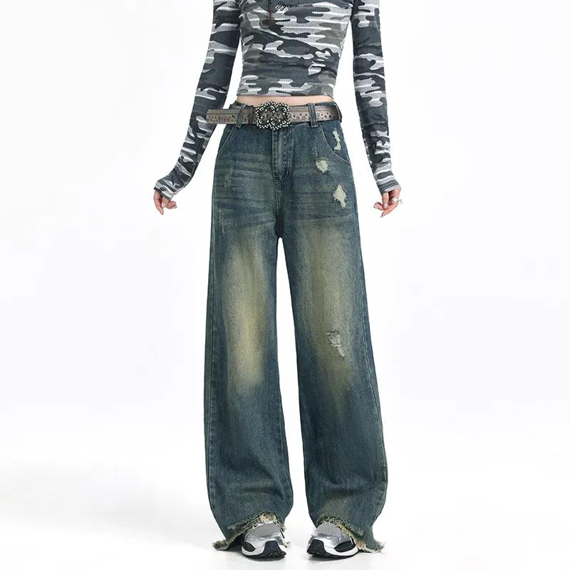 Wen Shan Jeans Women's Vintage Blue-2