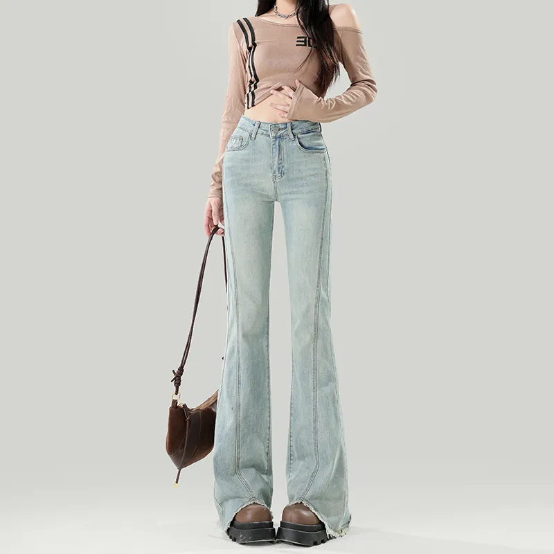 Wen Shan Jeans Women's Light Blue-7