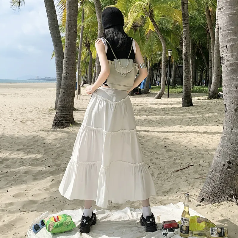 Wen Shan Casual Long Skirt Women's-3