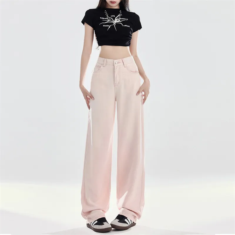 Wen Shan Jeans Women's Millennial Pink-4