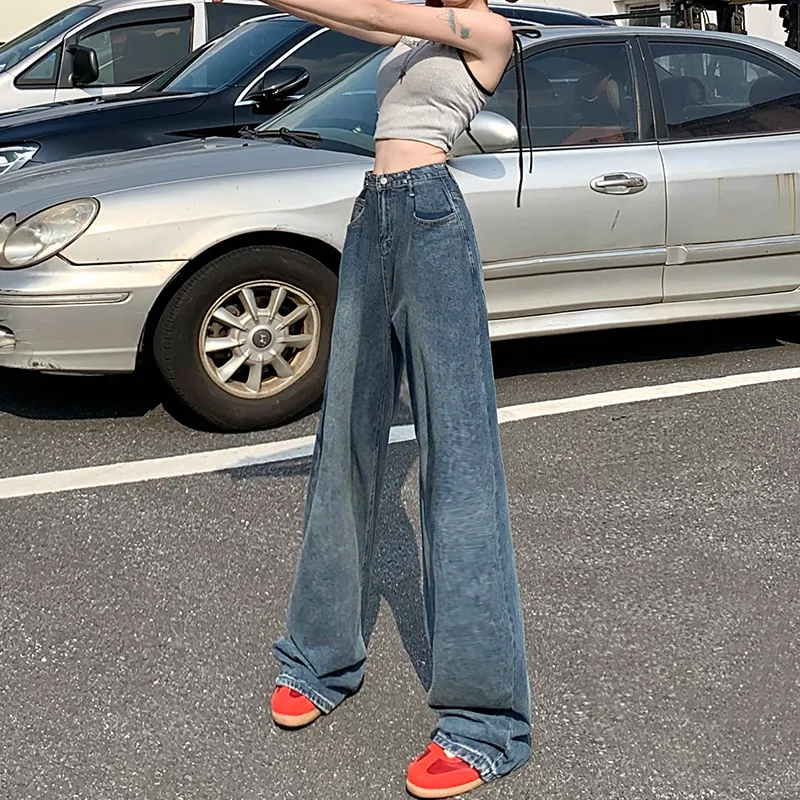 Wen Shan Jeans Women's Vintage Blue-12